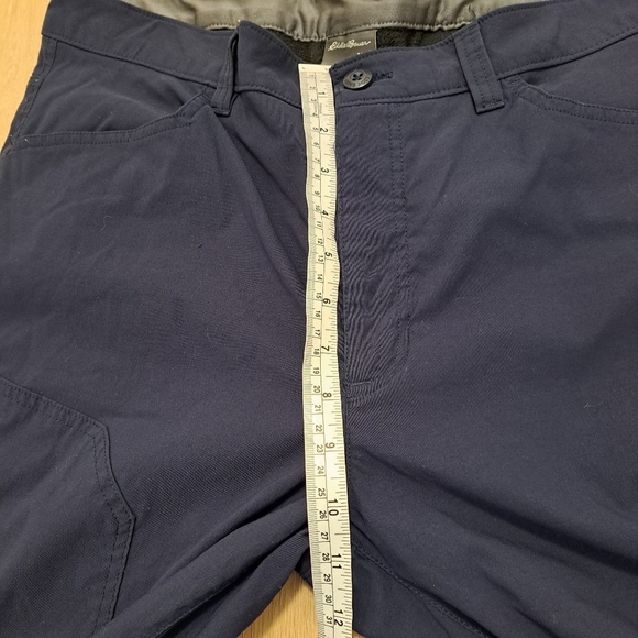 Eddie Bauer Navy Blue Fleece Lined Utility Outdoor Tech Straight Leg Pants 38×30 - Picture 10 of 11